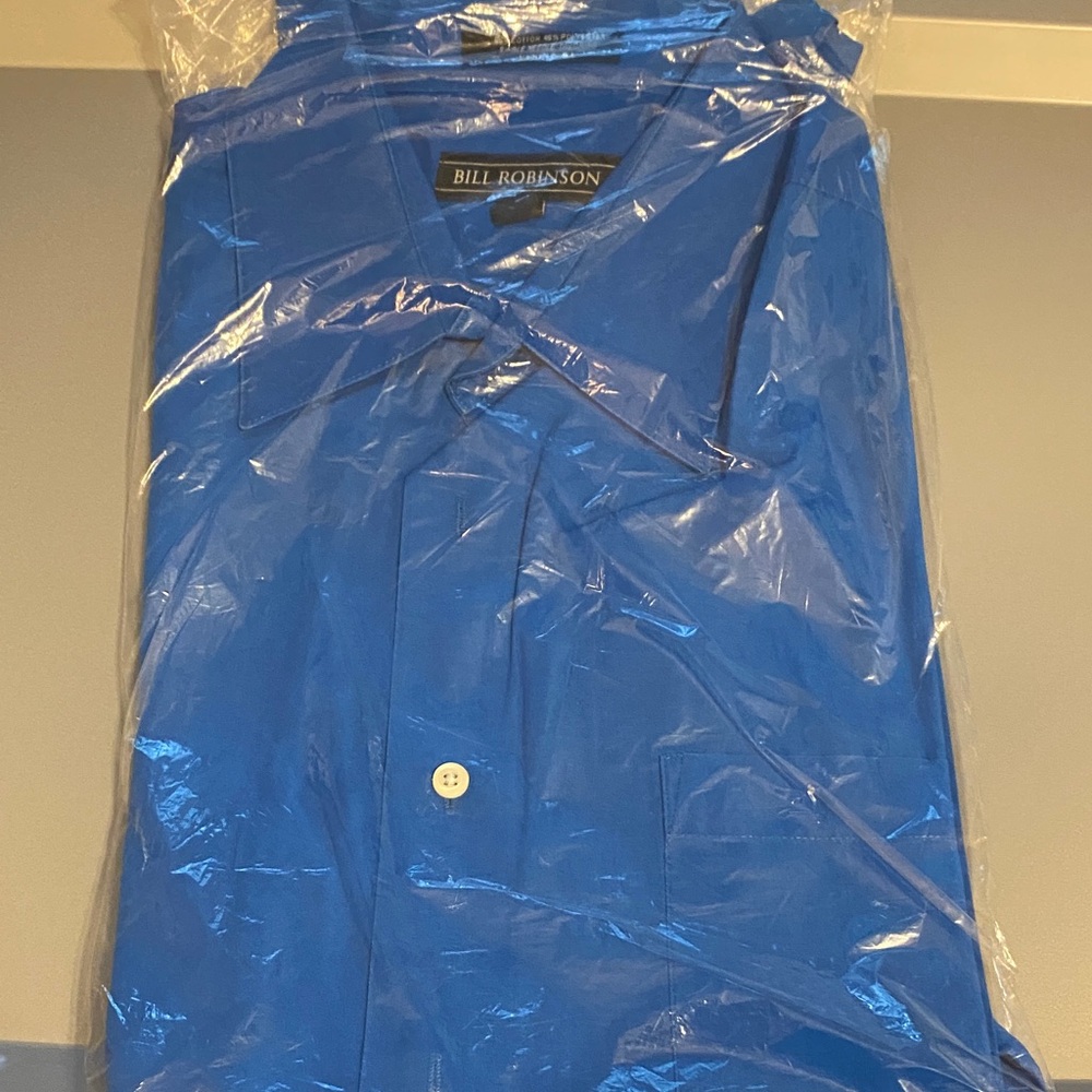 Bill Robinson Blue Button-Up Shirt